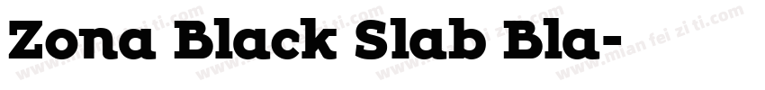 Zona Black Slab Bla字体转换